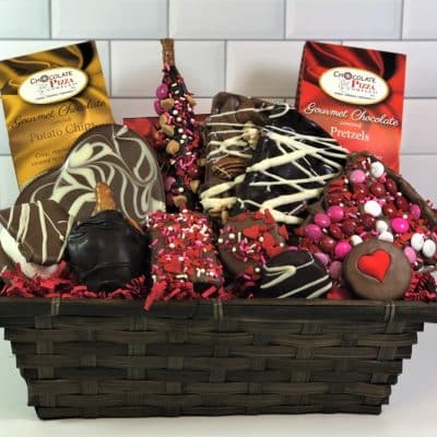All my love chocolate gift basket Valentines