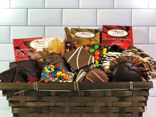 large assorted chocolate gift basket
