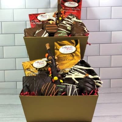 chocolate lovers gift baskets milk or dark chocolate