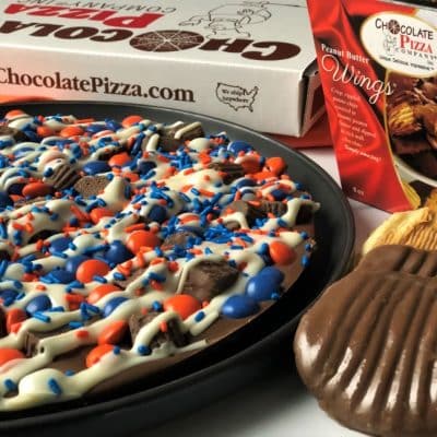combo Syracuse chocolate pizza and peanut butter wings