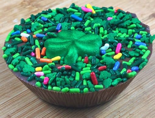 peanut butter cup decorated shamrock