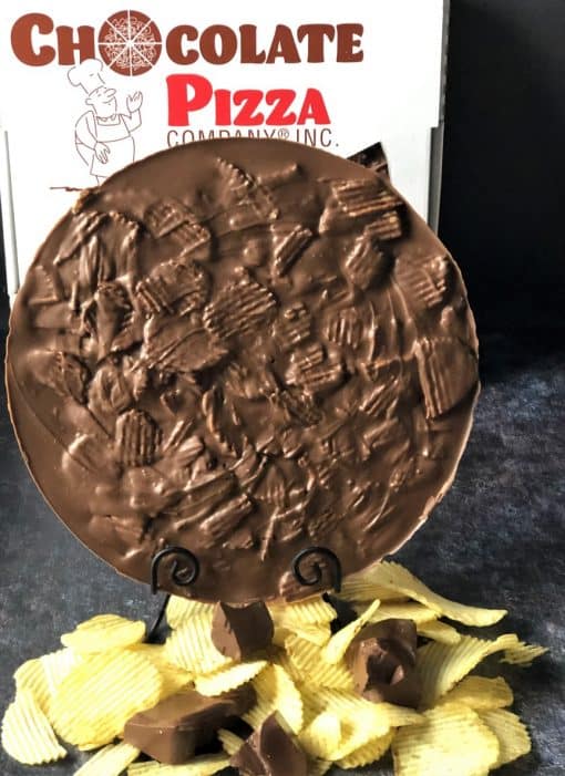 potato chips and chocolate pizza